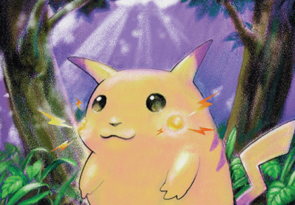 Pikachu TCG artwork from the Base set