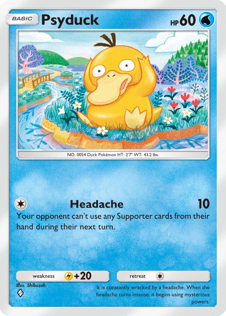 Psyduck A1 Genetic Apex do Pokémon TCG Pocket