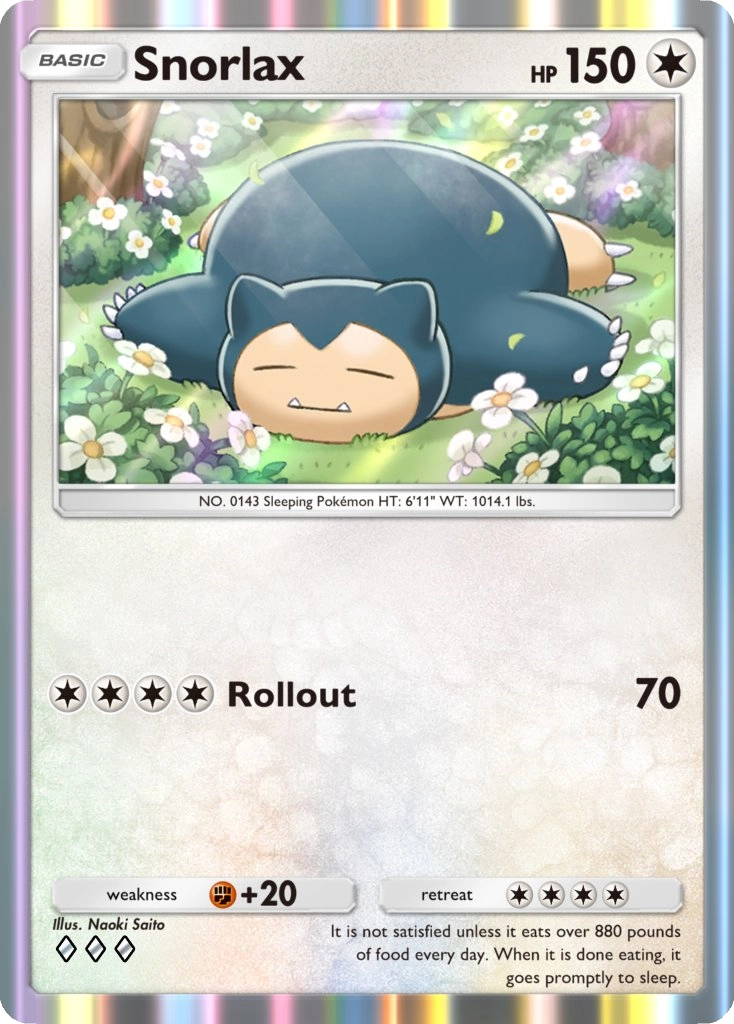 Snorlax A1 Genetic Apex from Pokemon TCG Pocket