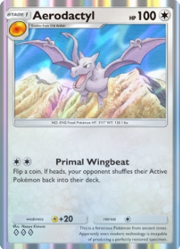 Aerodactyl A1 Genetic Apex from Pokemon TCG Pocket (preview)