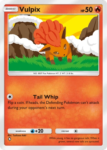 Vulpix A1-37 Genetic Apex from Pokemon TCG Pocket (preview)