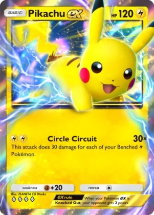 Pikachu ex A1-96 Genetic Apex from Pokemon TCG Pocket