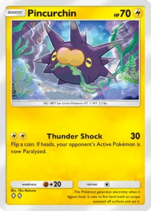 Pincurchin A1-112 Genetic Apex from Pokemon TCG Pocket (preview)