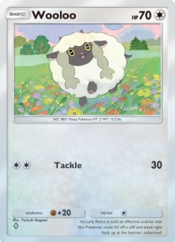 Wooloo A1 Genetic Apex from Pokemon TCG Pocket (preview)