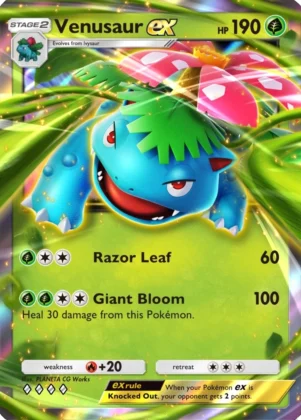 Venusaur ex A1 Genetic Apex from Pokemon TCG Pocket