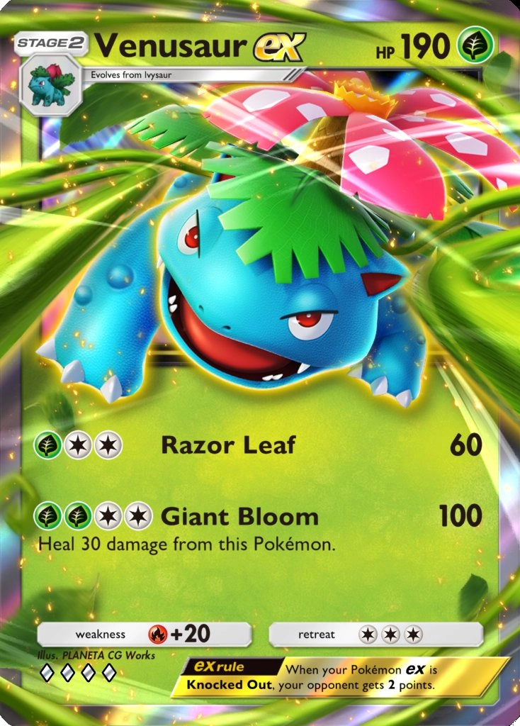 Venusaur ex A1 Genetic Apex from Pokemon TCG Pocket