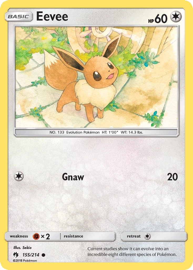 Eevee from Lost Thunder (TCG, 2018)