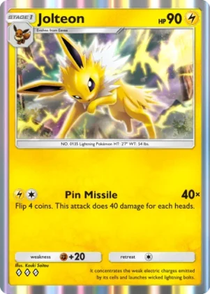 Jolteon A1-102 Genetic Apex from Pokemon TCG Pocket (preview)