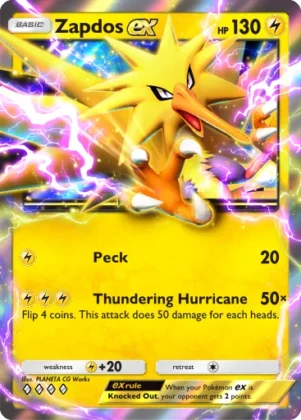 Zapdos ex A1-104 Genetic Apex from Pokemon TCG Pocket