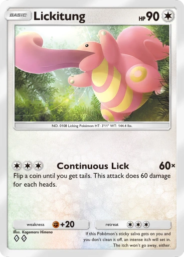 Lickitung A1-201 Genetic Apex from Pokemon TCG Pocket