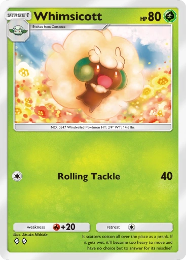 Whimsicott A1-28 Genetic Apex from Pokemon TCG Pocket