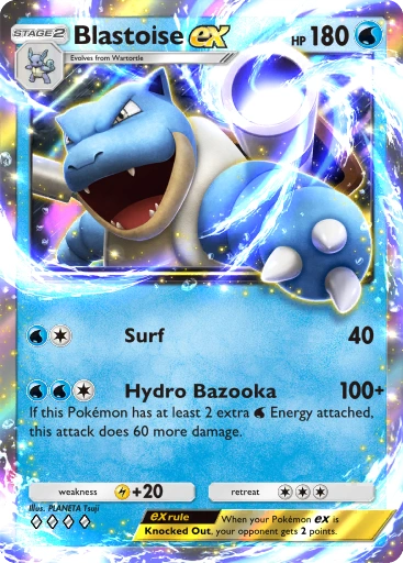 Blastoise Ex A1-56 Genetic Apex from Pokemon TCG Pocket