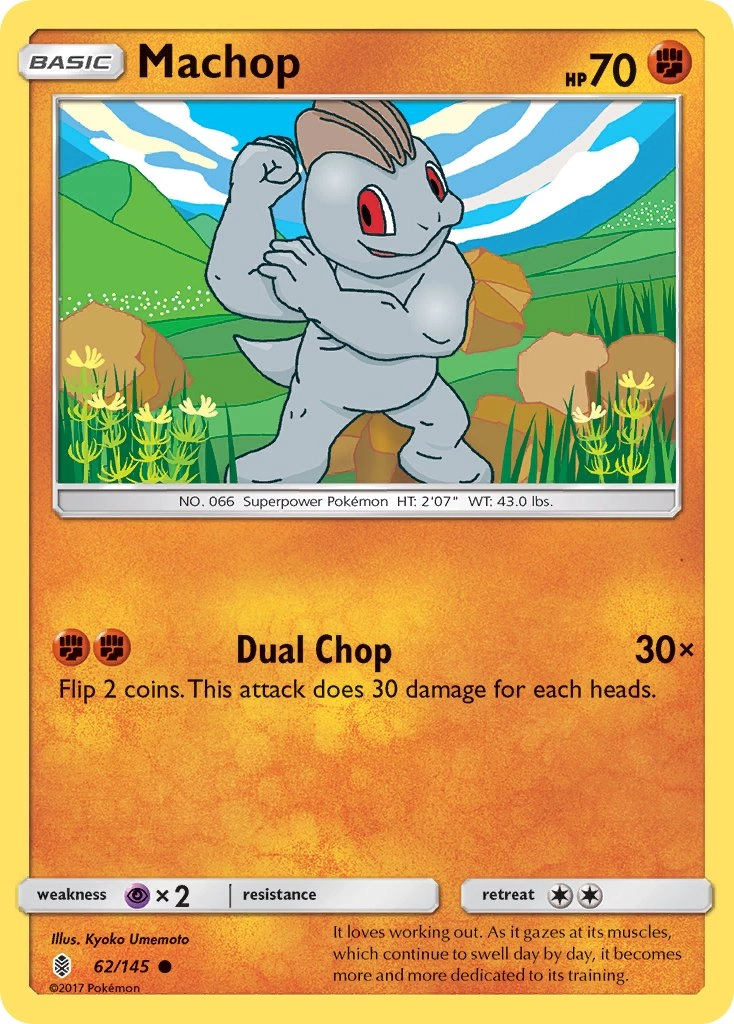 Machop, Guardians Rising (TCG, 2017)