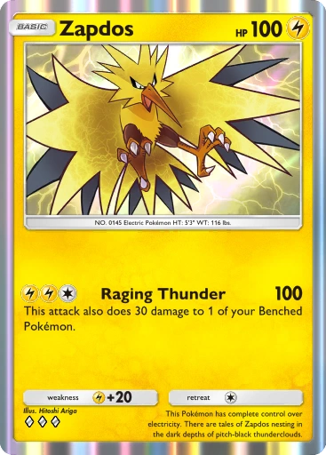 Zapdos A1-103 Genetic Apex from Pokemon TCG Pocket