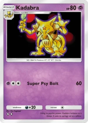 Kadabra A1-116 Genetic Apex from Pokemon TCG Pocket