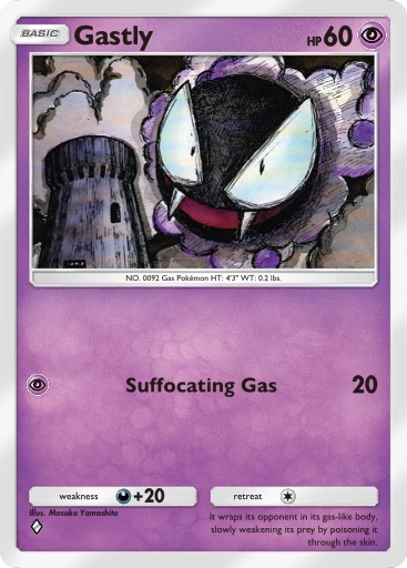 Gastly A1-120 Genetic Apex from Pokemon TCG Pocket