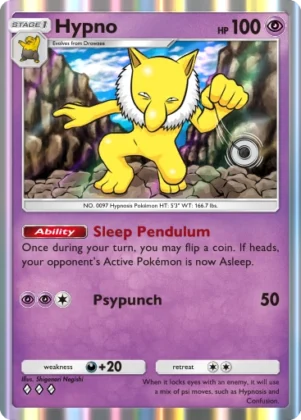 Hypno A1-125 Genetic Apex from Pokemon TCG Pocket