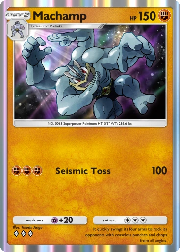 Machamp A1-145 Genetic Apex from Pokemon TCG Pocket