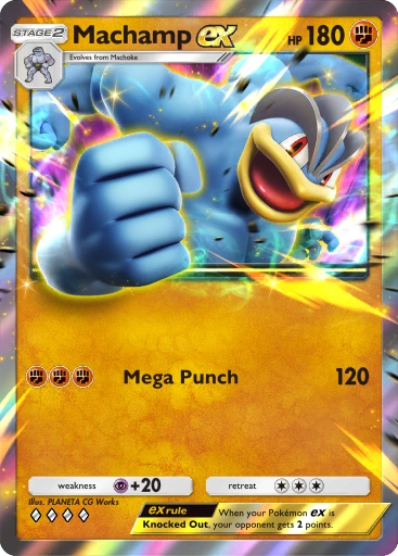 Machamp ex A1-146 Genetic Apex from Pokemon TCG Pocket