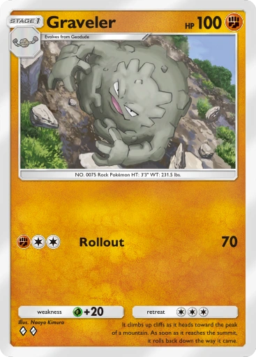 Graveler A1-148 Genetic Apex from Pokemon TCG Pocket