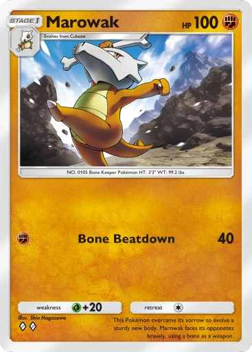 Marowak A1-152 Genetic Apex from Pokemon TCG Pocket