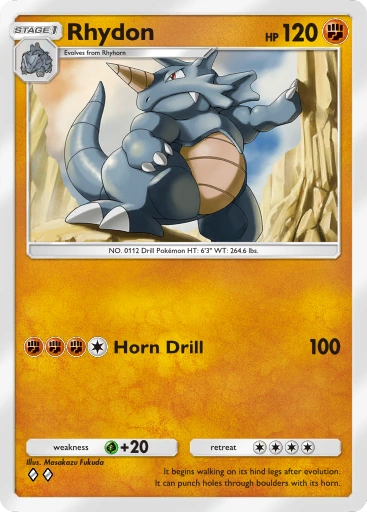 Rhydon A1-157 Genetic Apex from Pokemon TCG Pocket