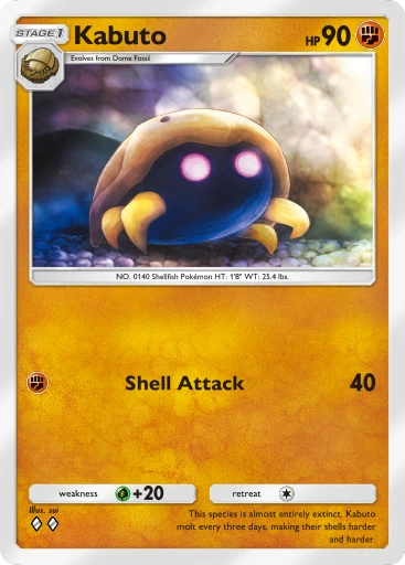 Kabuto A1-158 Genetic Apex from Pokemon TCG Pocket