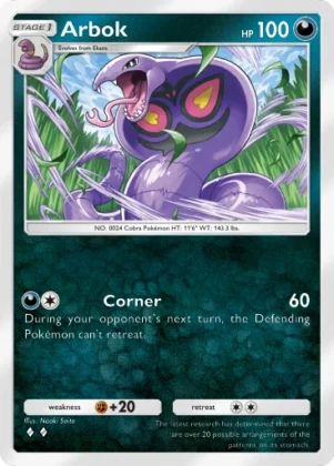 Arbok A1-165 Genetic Apex from Pokemon TCG Pocket