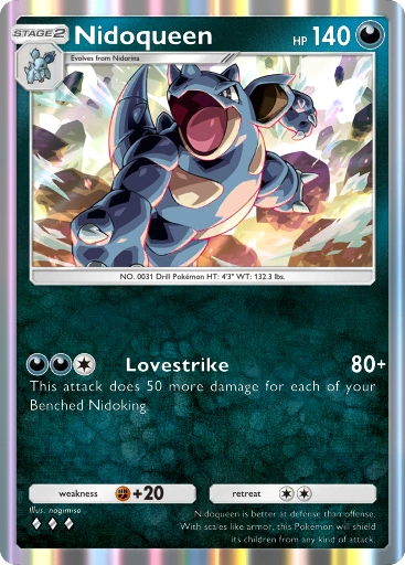 Nidoqueen A1-168 Genetic Apex from Pokemon TCG Pocket