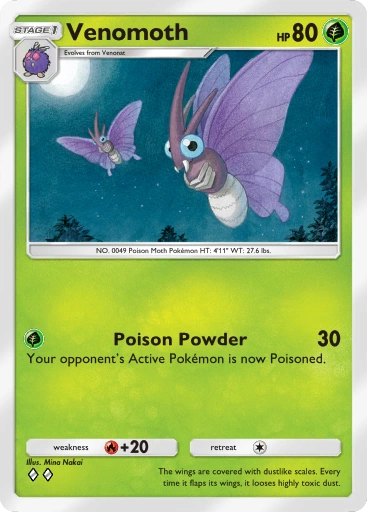 Venomoth · Genetic Apex (A1) · Pokemon TCG Pocket | Pokemon Zone