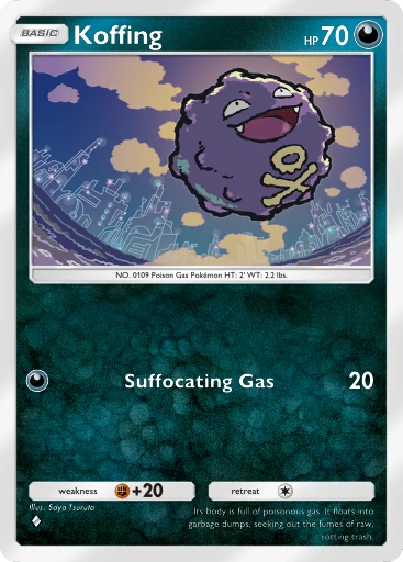 Koffing A1-176 Genetic Apex from Pokemon TCG Pocket