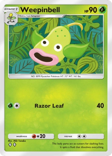 Weepinbell A1-19 Genetic Apex from Pokemon TCG Pocket