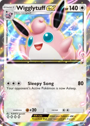 Wigglytuff ex A1-195 Genetic Apex from Pokemon TCG Pocket