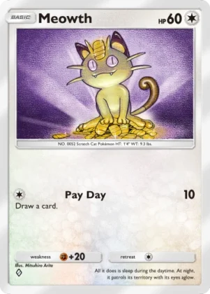 Meowth A1-196 Genetic Apex from Pokemon TCG Pocket