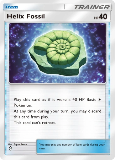 Helix Fossil A1-216 Genetic Apex from Pokemon TCG Pocket