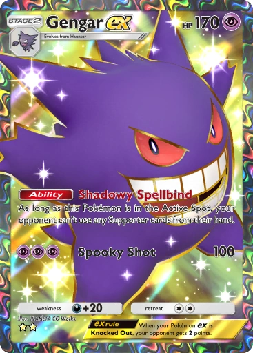 Gengar ex A1-218 Genetic Apex from Pokemon TCG Pocket