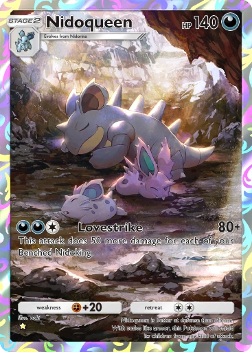 Nidoqueen A1-240 Genetic Apex from Pokemon TCG Pocket