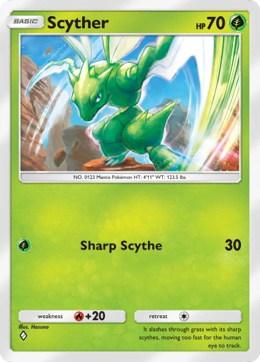 Scyther A1-25 Genetic Apex from Pokemon TCG Pocket