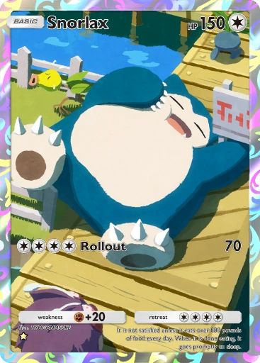 Snorlax A1-250 Genetic Apex from Pokemon TCG Pocket