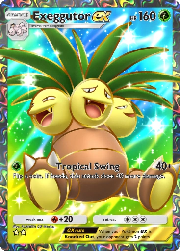 Exeggutor ex A1-252 Genetic Apex from Pokemon TCG Pocket