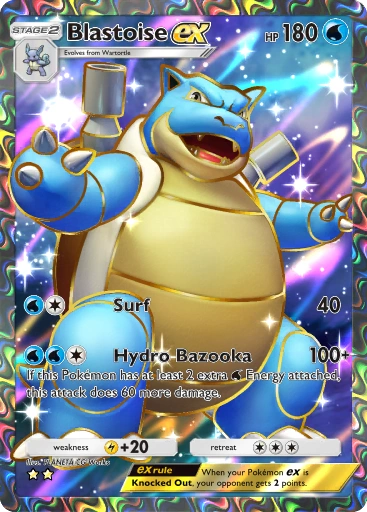 Blastoise ex A1-256 Genetic Apex from Pokemon TCG Pocket