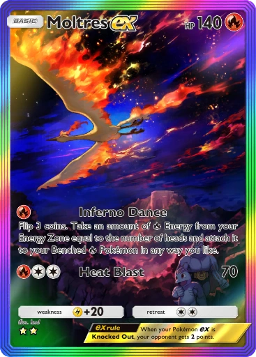 Moltres ex A1-274 Genetic Apex from Pokemon TCG Pocket