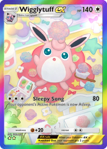 Wigglytuff ex A1-279 Genetic Apex from Pokemon TCG Pocket