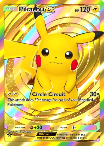 Pikachu ex A1-285 Genetic Apex from Pokemon TCG Pocket