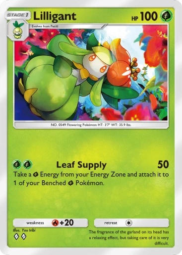 Liligant A1-30 Genetic Apex from Pokemon TCG Pocket