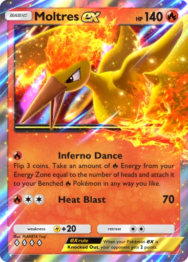 Moltres ex A1-47 Genetic Apex from Pokemon TCG Pocket