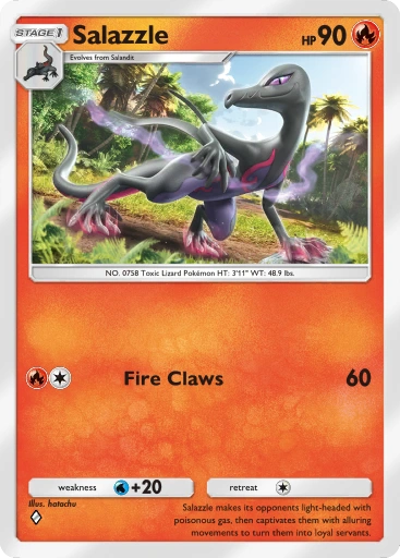 Salazzle A1-50 Genetic Apex from Pokemon TCG Pocket