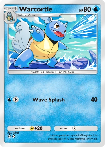 Wartortle A1-54 Genetic Apex from Pokemon TCG Pocket