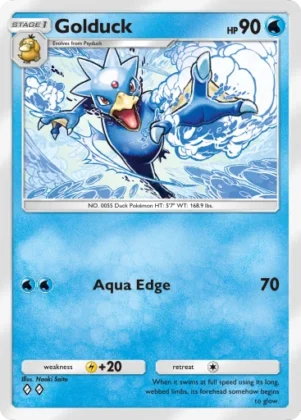 Golduck A1-58 Genetic Apex from Pokemon TCG Pocket