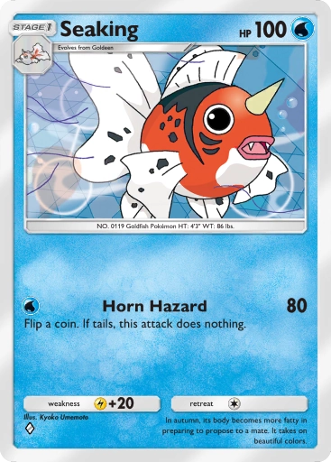 Seaking A1-73 Genetic Apex from Pokemon TCG Pocket